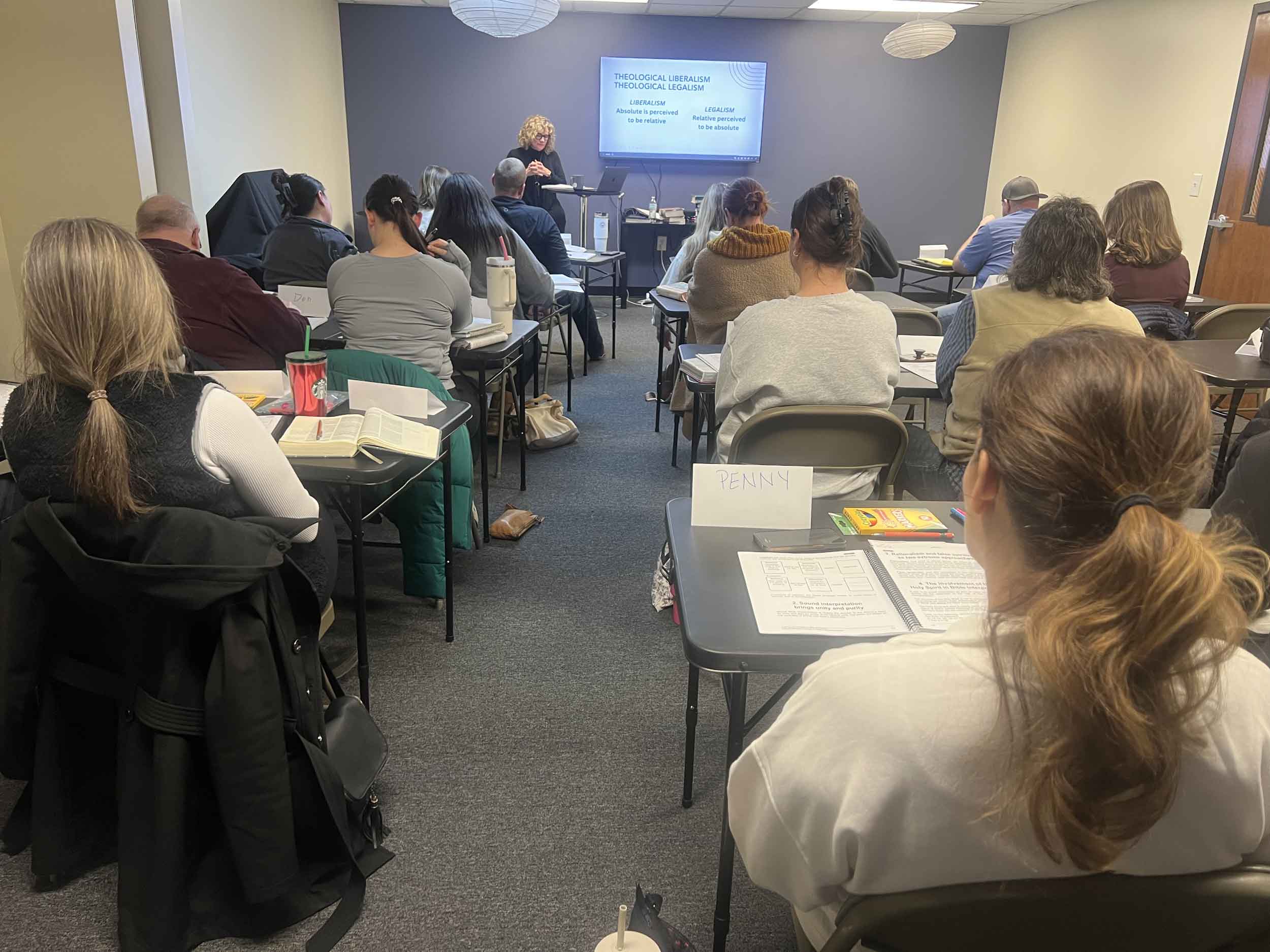 Three Streams School of Theology Three Streams school of Theology classroom session